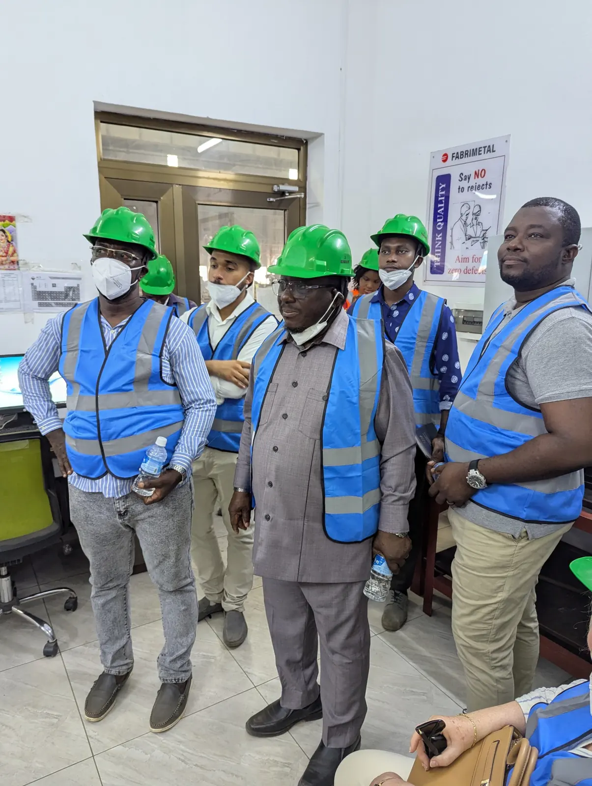 Délégation de l’ESGC-VAK en visite chez Fabrimétal Bénin