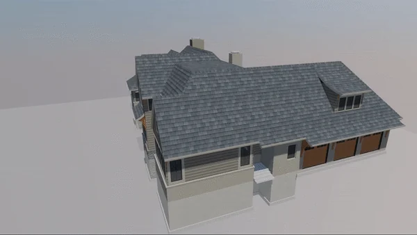 Modélisation 3D d’une maison réalisée avec le logiciel ArchiCAD